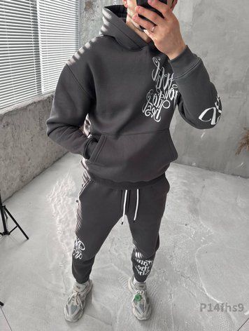 Костюм худі штани з принтом p14fhs9S фото