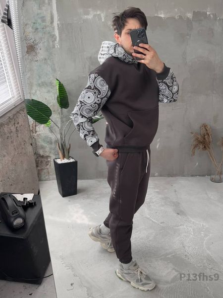 Костюм худі штани з принтом p13fhs9S фото